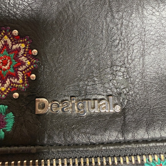 Desigual Black Bols Nanit Loverty Floral Embroidered Bag – Pre-Owned - Picture 14 of 16